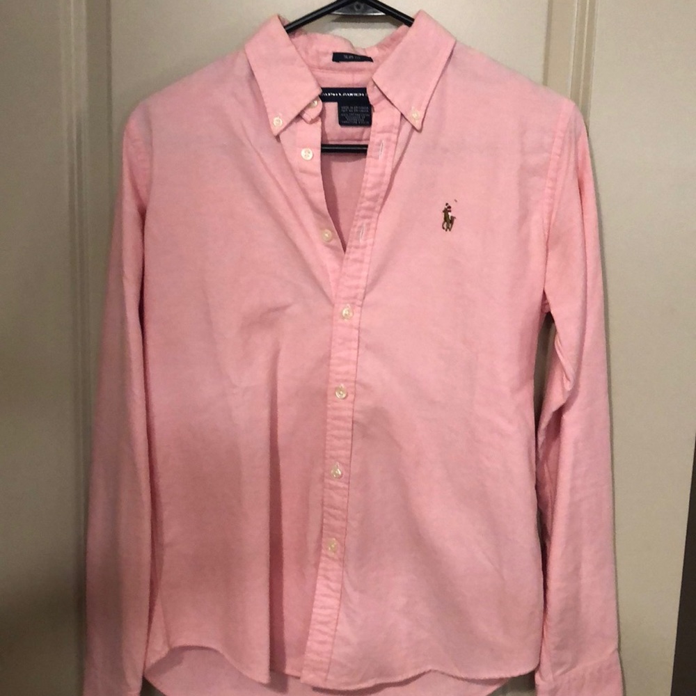 Adorable pink Ralph Lauren button up! NWOT